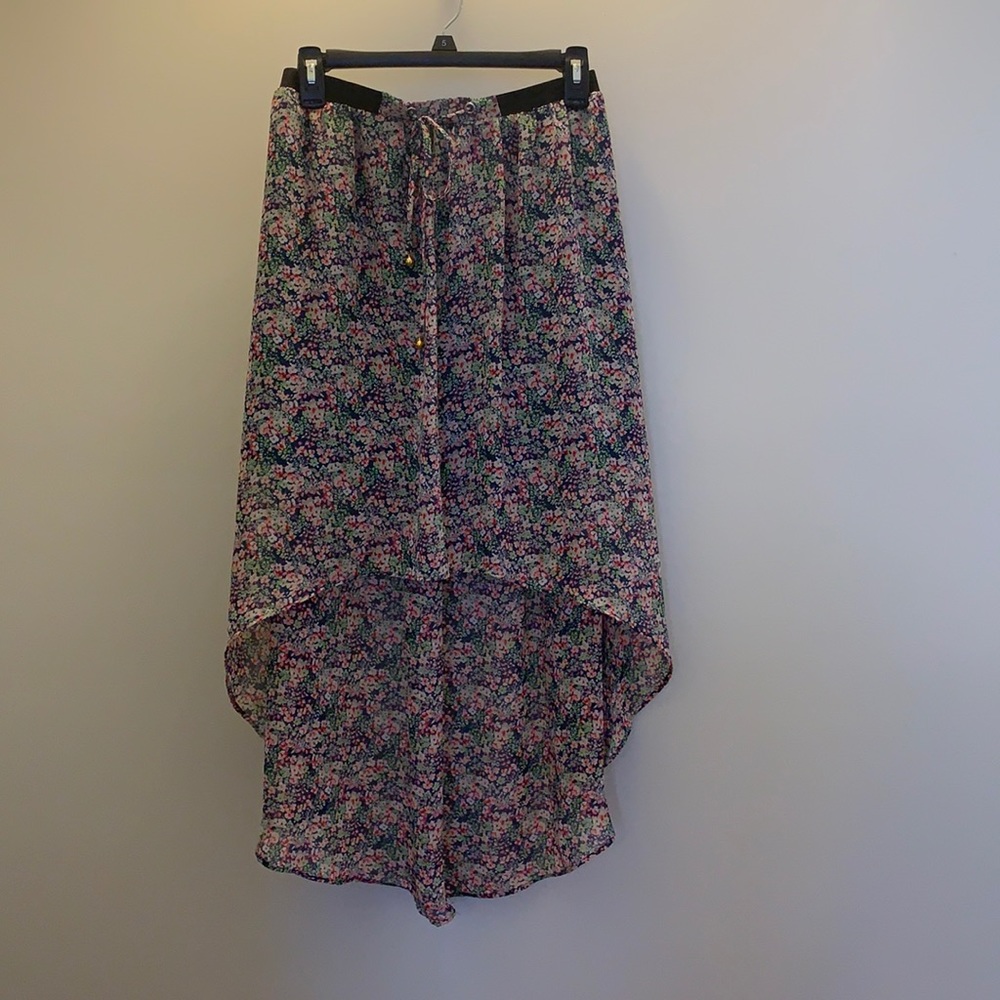Princess Vera Wang High-Low Floral Skirt Junior S Like new